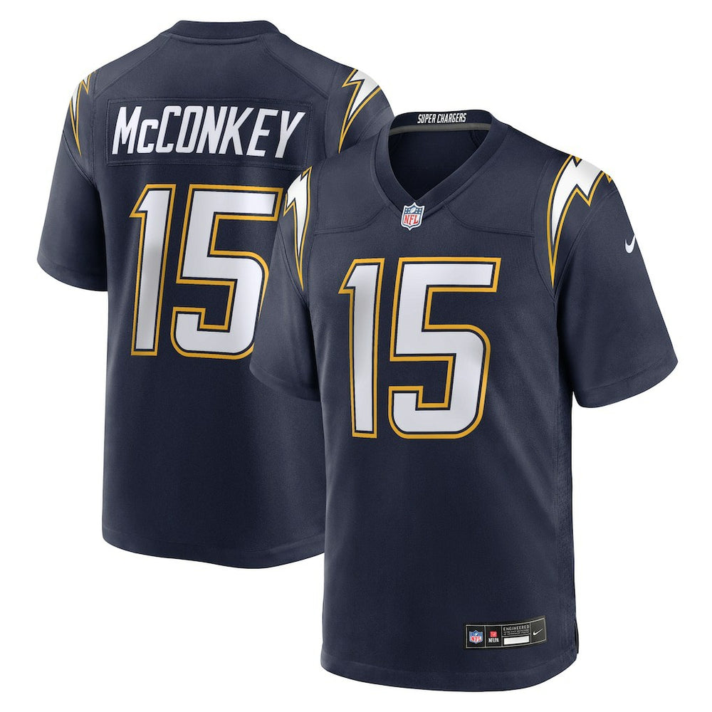 NFL Ladd McConkey Los Angeles Chargers Alternate Super Chargers Game Player Jersey - Navy