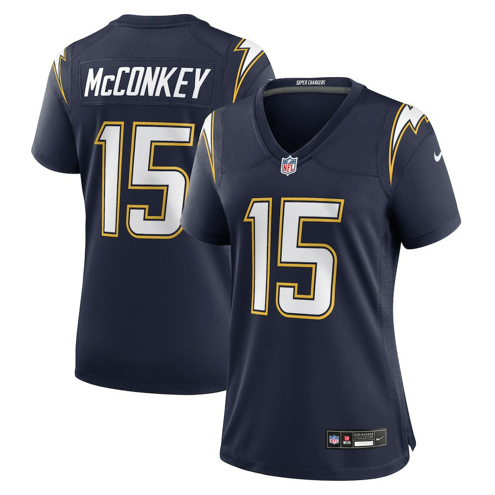 NFL Ladd McConkey Los Angeles Chargers Women's Alternate Super Chargers Game Jersey - Navy