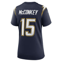 NFL Ladd McConkey Los Angeles Chargers Women's Alternate Super Chargers Game Jersey - Navy