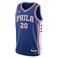 NBA Jared McCain Philadelphia 76ers Youth Swingman Jersey - Icon Edition - Royal
