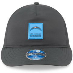 Los Angeles Chargers New Era 2025 Sideline Cold Weather Retro Crown 59FIFTY Fitted Hat Charcoal