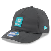 Miami Dolphins New Era 2025 Sideline Cold Weather Retro Crown 59FIFTY Fitted Hat Charcoal