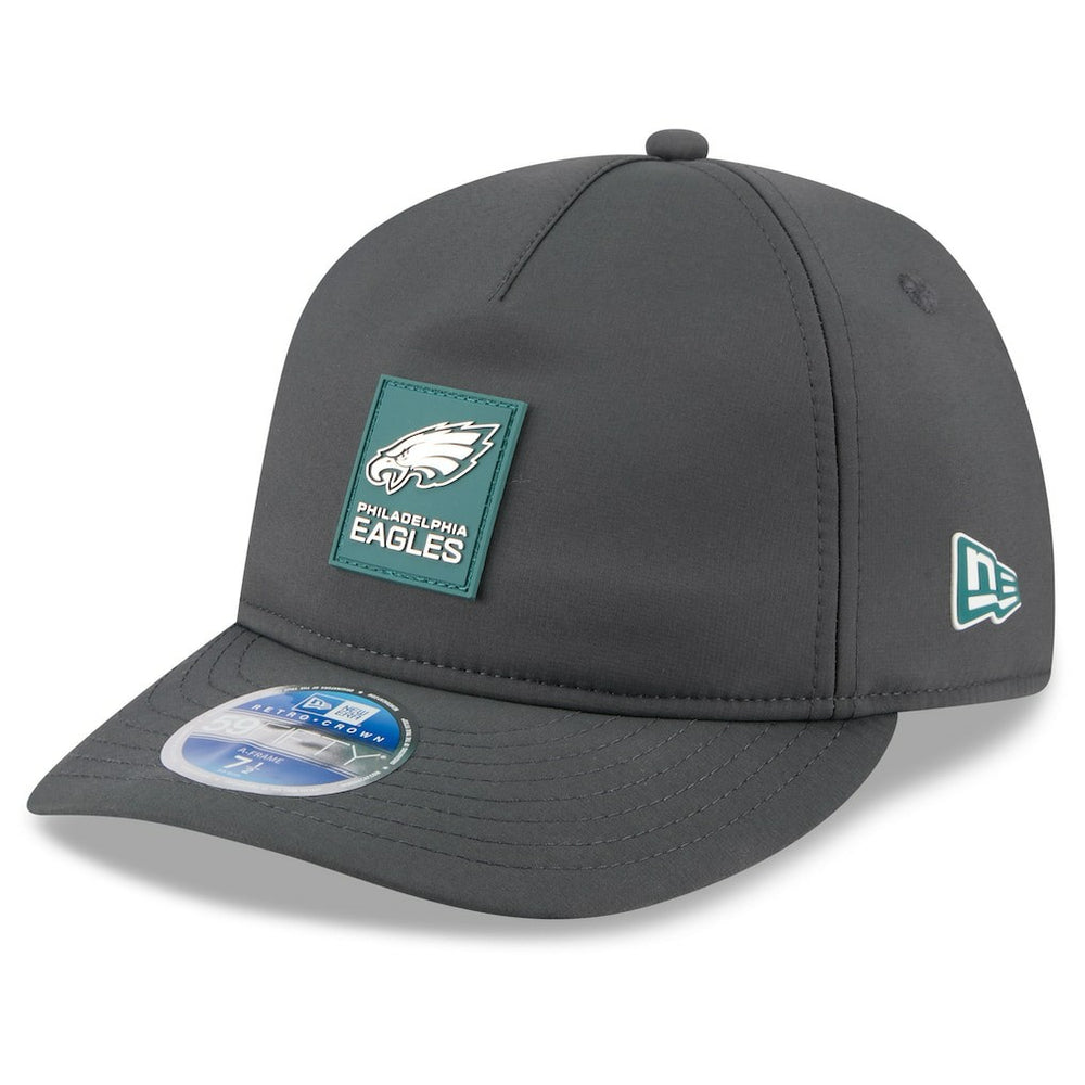 Philadelphia Eagles New Era 2025 Sideline Cold Weather Retro Crown 59FIFTY Fitted Hat Charcoal