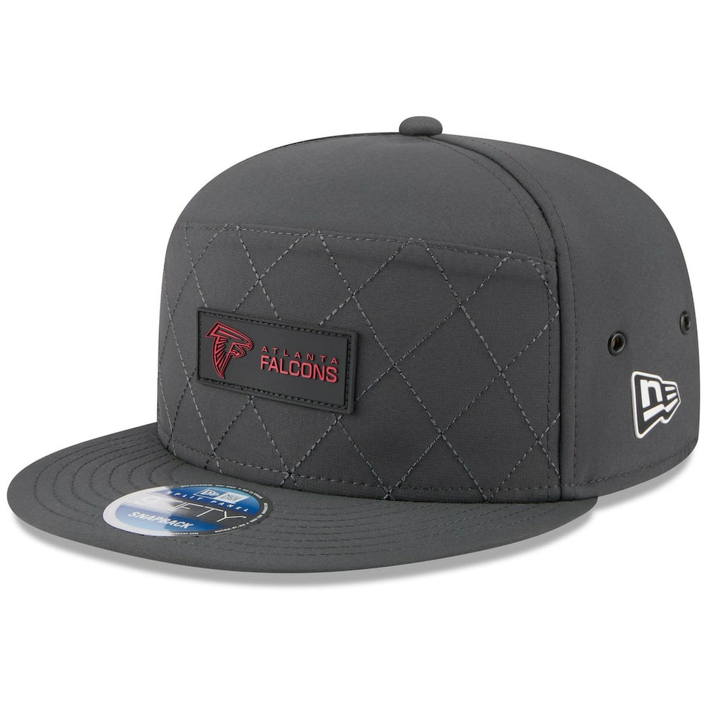 Atlanta Falcons New Era 2025 Sideline Cold Weather Split Panel 9FIFTY Snapback Hat Charcoal