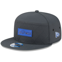 Buffalo Bills New Era 2025 Sideline Cold Weather Split Panel 9FIFTY Snapback Hat Charcoal