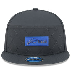 Buffalo Bills New Era 2025 Sideline Cold Weather Split Panel 9FIFTY Snapback Hat Charcoal