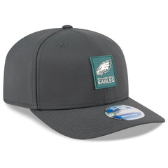 Philadelphia Eagles New Era 2025 Sideline Cold Weather 9SEVENTY Adjustable Hat Charcoal
