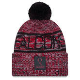 Atlanta Falcons New Era 2025 Sideline Cold Weather Cuffed Knit Hat with Pom Red