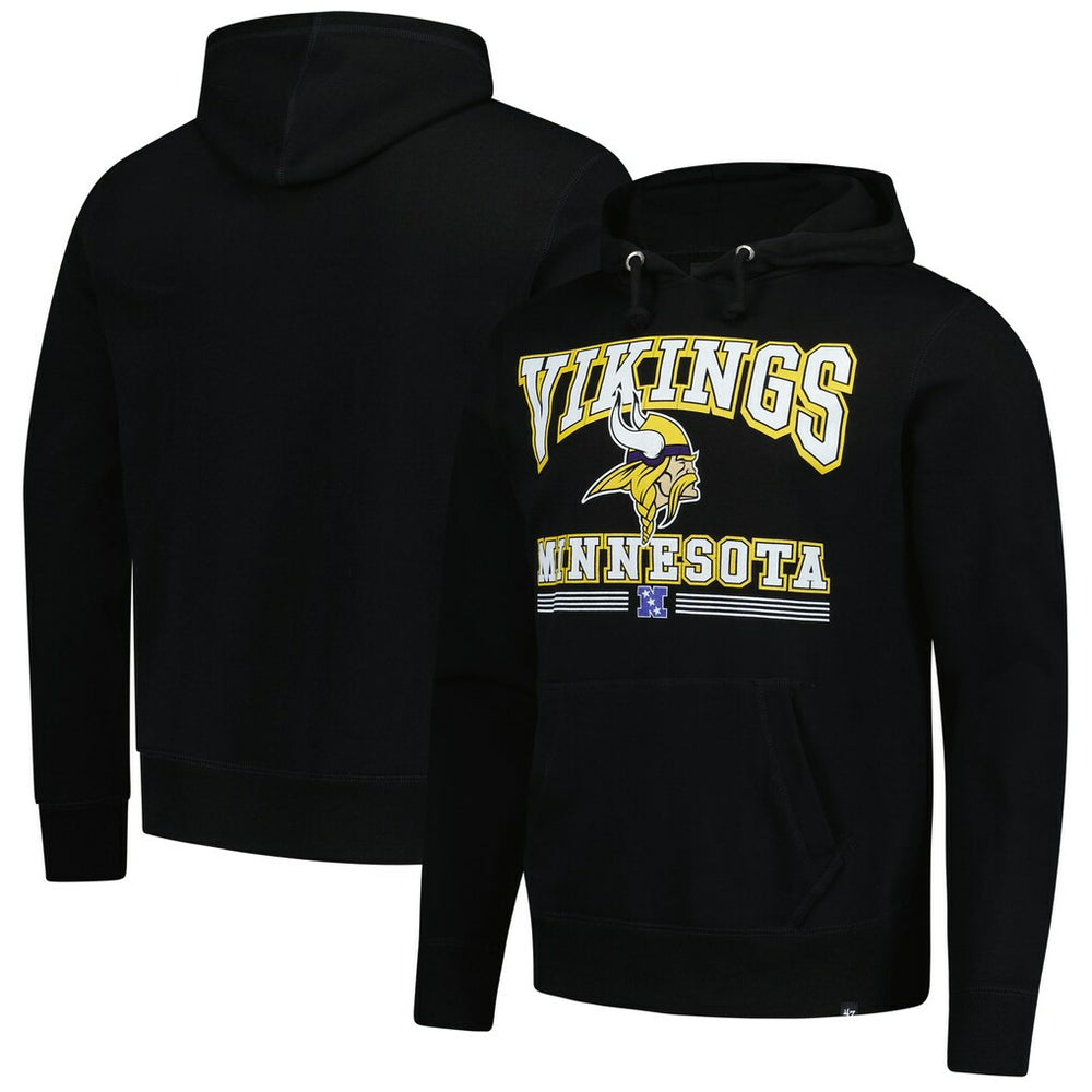Minnesota Vikings '47 Packed House Headline Pullover Hoodie Black