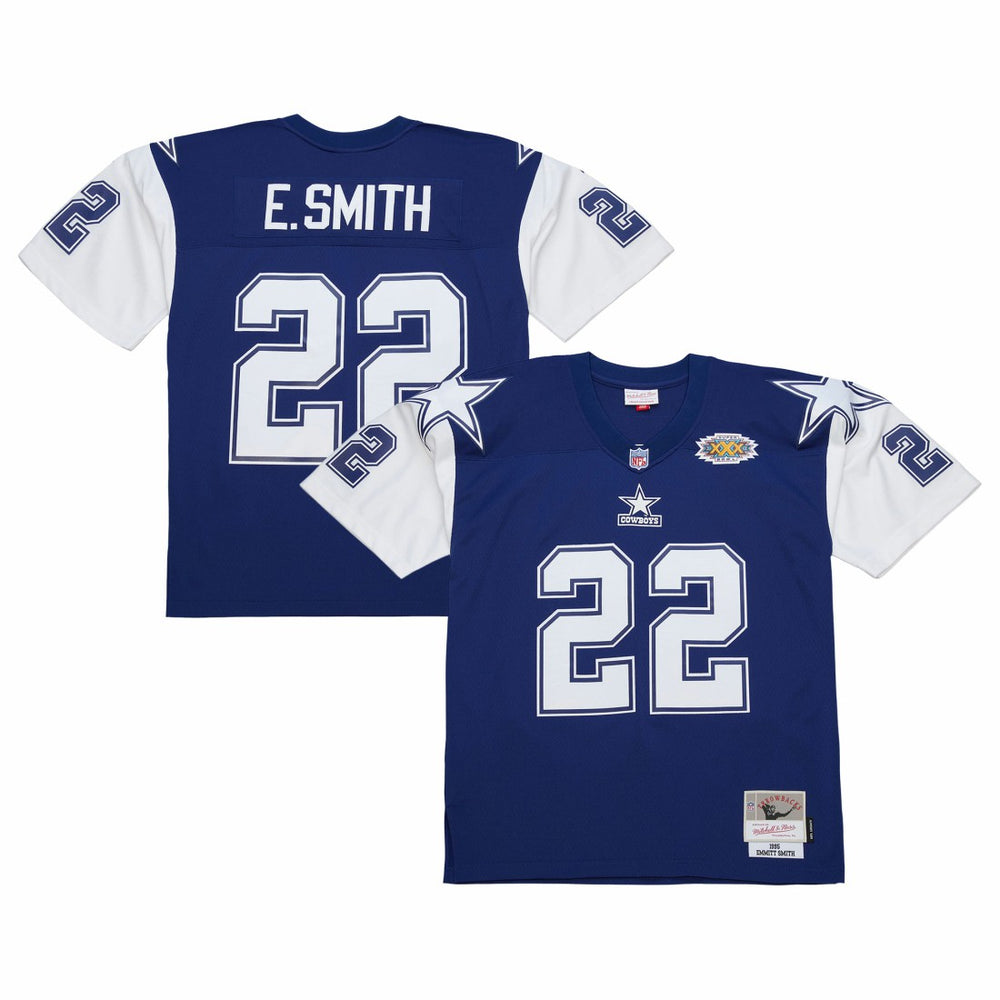NFL Emmitt Smith Dallas Cowboys 1995 Legacy Replica Jersey - Navy on sale