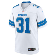 NFL Kerby Joseph Detroit Lions Game Jersey - White
