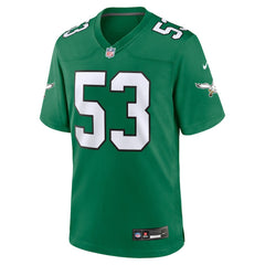 NFL Zack Baun Philadelphia Eagles Alternate Game Jersey - Kelly Green