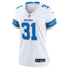 NFL Kerby Joseph Detroit Lions Women's Game Jersey - White