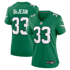 NFL Cooper DeJean Philadelphia Eagles Women's Alternate Game Jersey - Kelly Green