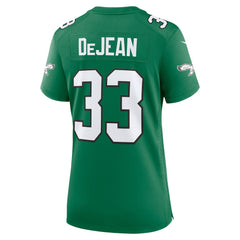 NFL Cooper DeJean Philadelphia Eagles Women's Alternate Game Jersey - Kelly Green