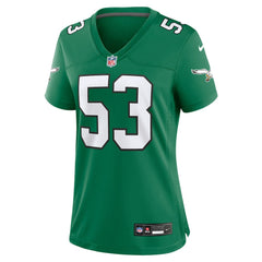 NFL Zack Baun Philadelphia Eagles Women's Alternate Game Jersey - Kelly Green