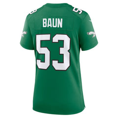 NFL Zack Baun Philadelphia Eagles Women's Alternate Game Jersey - Kelly Green