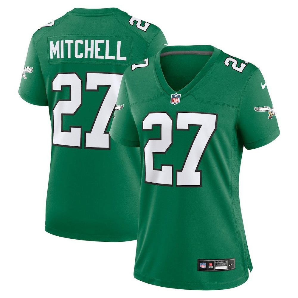Quinyon Mitchell Philadelphia Eagles Women's Alternate Game Jersey Kelly Green