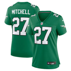Quinyon Mitchell Philadelphia Eagles Women's Alternate Game Jersey Kelly Green