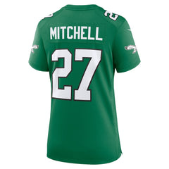 Quinyon Mitchell Philadelphia Eagles Women's Alternate Game Jersey Kelly Green