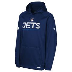 NHL Winnipeg Jets Fanatics Youth Authentic Pro Rink Raglan Hoodie - Navy