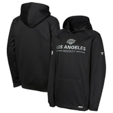 NHL Los Angeles Kings Fanatics Youth Authentic Pro Rink Raglan Hoodie - Black