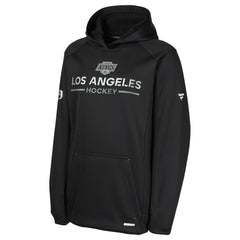NHL Los Angeles Kings Fanatics Youth Authentic Pro Rink Raglan Hoodie - Black
