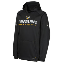 NHL Pittsburgh Penguins Fanatics Youth Authentic Pro Rink Raglan Hoodie - Black