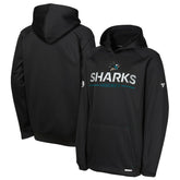 NHL San Jose Sharks Fanatics Youth Authentic Pro Rink Raglan Hoodie - Black