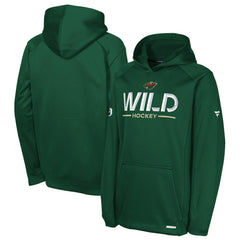 NHL Minnesota Wild Fanatics Youth Authentic Pro Rink Raglan Hoodie - Green