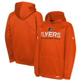 NHL Philadelphia Flyers Fanatics Youth Authentic Pro Rink Raglan Hoodie - Orange
