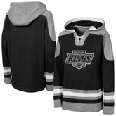 NHL Los Angeles Kings Outerstuff Youth Ageless Must Have Home V-Neck Hoodie - Black