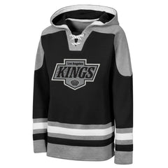NHL Los Angeles Kings Outerstuff Youth Ageless Must Have Home V-Neck Hoodie - Black