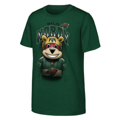 NHL Minnesota Wild Outerstuff Youth Mascot Highlight T-Shirt - Green