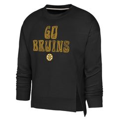 NHL Boston Bruins Outerstuff Girls Youth Game Love Sweatshirt - Black