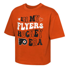 NHL Philadelphia Flyers Outerstuff Girls Youth In My Era Boxy T-Shirt - Orange