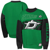 NHL Dallas Stars Outerstuff Youth Impact Player Sweatshirt - Kelly Green/Black