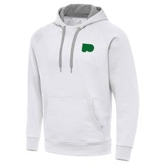 NHL Philadelphia Flyers Antigua St. Patrick's Day Victory Pullover Hoodie - White