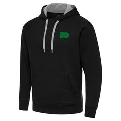 NHL Philadelphia Flyers Antigua St. Patrick's Day Victory Pullover Hoodie - Black