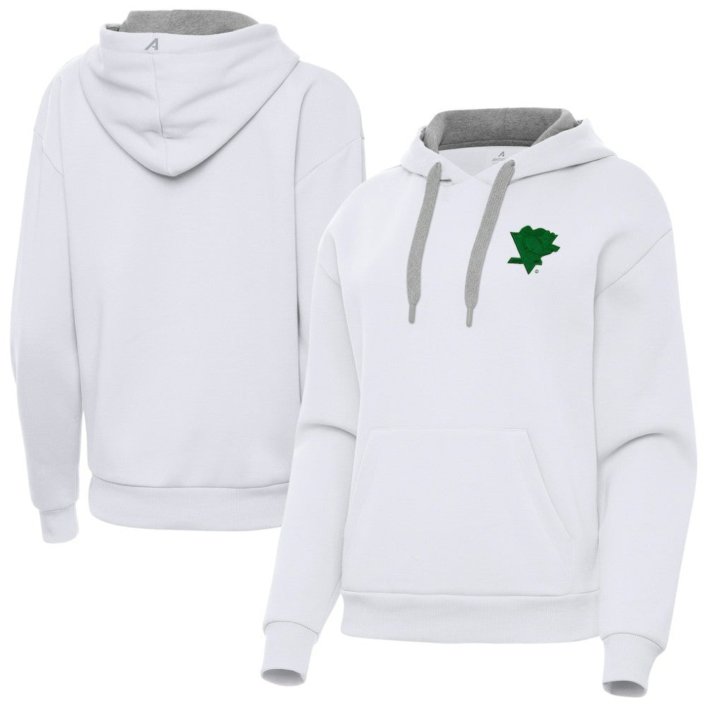 NHL Pittsburgh Penguins Antigua Women's St. Patrick's Day Victory Pullover Hoodie - White