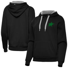 NHL Dallas Stars Antigua Women's St. Patrick's Day Victory Pullover Hoodie - Black