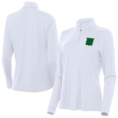 NHL New York Rangers Antigua Women's St. Patrick's Day Intent Quarter-Zip Performance Pullover - White