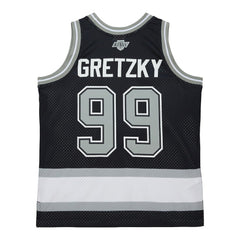 NHL Wayne Gretzky Los Angeles Kings Mitchell & Ness Unisex Maxxed Out Fashion Basketball Jersey - Black