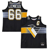 NHL Mario Lemieux Pittsburgh Penguins Mitchell & Ness Unisex Maxxed Out Fashion Basketball Jersey - Black