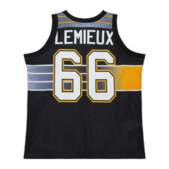 NHL Mario Lemieux Pittsburgh Penguins Mitchell & Ness Unisex Maxxed Out Fashion Basketball Jersey - Black