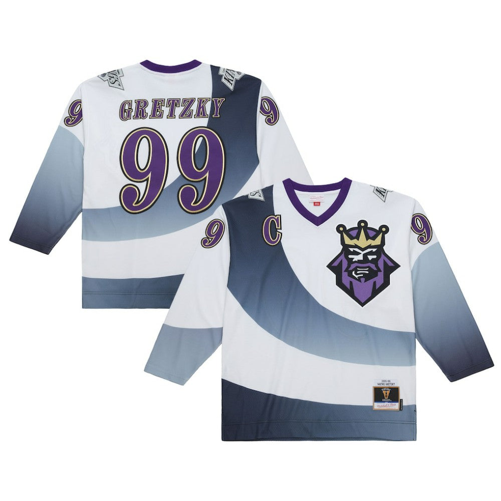 NHL Wayne Gretzky Los Angeles Kings Mitchell & Ness 1995-96 Power Play Jersey - White