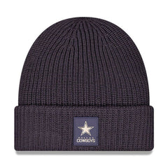 Dallas Cowboys New Era 2025 Sideline Cold Weather Cuffed Knit Hat Charcoal