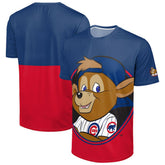 Chicago Cubs FOCO Big Logo Mascot T-Shirt - Royal/Red T-shirts