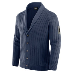 Dallas Cowboys J. Palmer The Playmaker Cardigan Raglan Sweater Navy