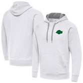 Los Angeles Lakers Antigua St. Patrick's Day Victory Raglan Pullover Hoodie White